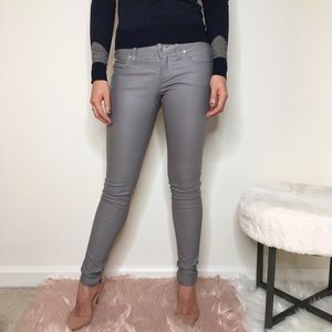 Guess Silver Super Skinny Maxine Low Rise